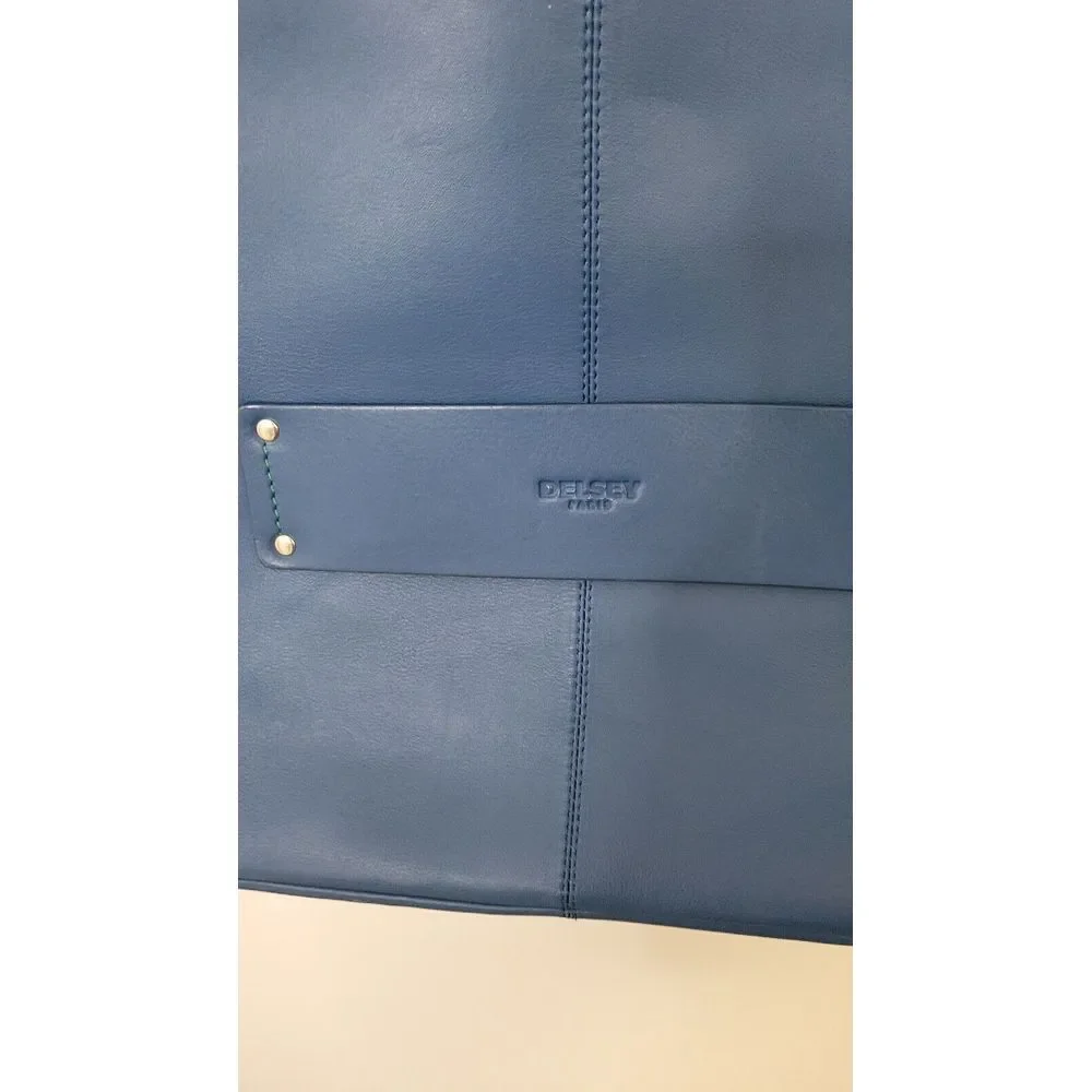 Delsey Gaite Leather Tote Purse Carryon Crossbody‎